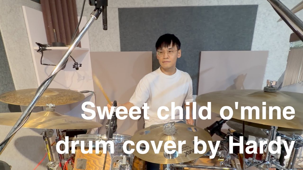 sweet child o'mine drum cover by Hardy
