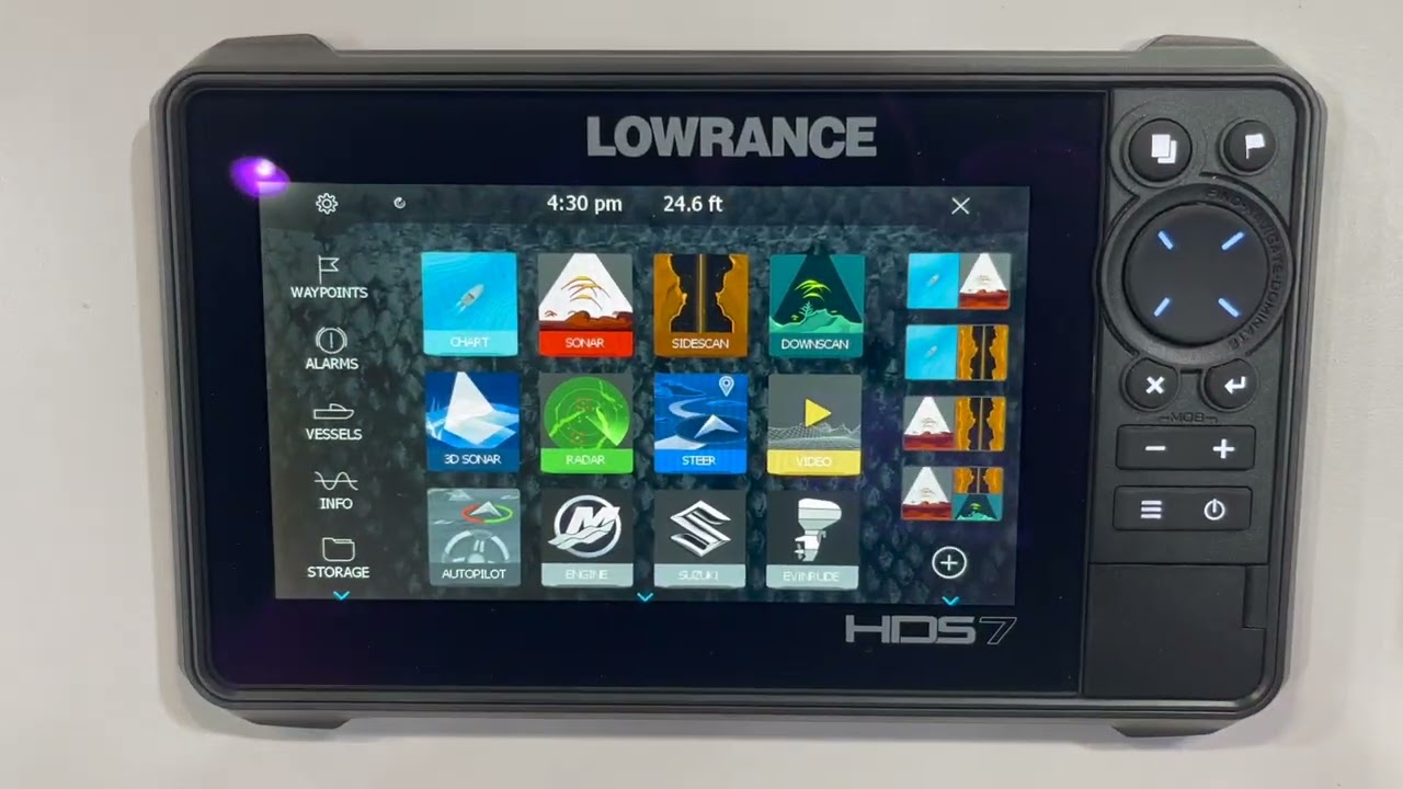 Lowrance HDS 7 Sonar & GPS Unit Demo and Overview