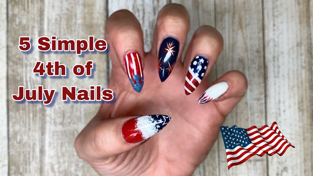 5 Simple 4th of July Nail Designs