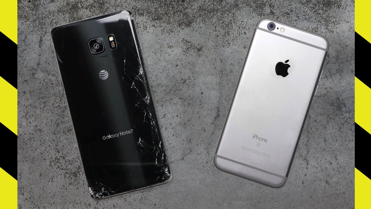 Galaxy Note 7 vs. iPhone 6S Drop Test!