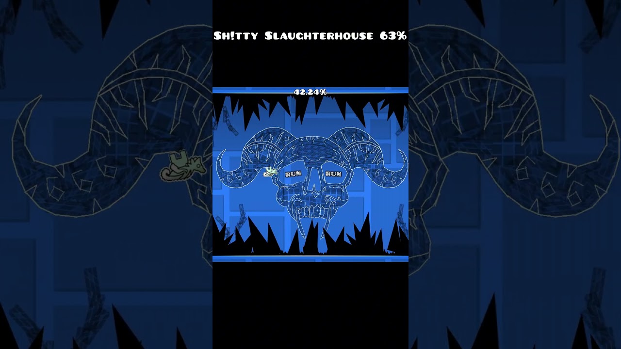 Sh!tty Slaughterhouse 63% #geometrydash  #gdshorts #progress