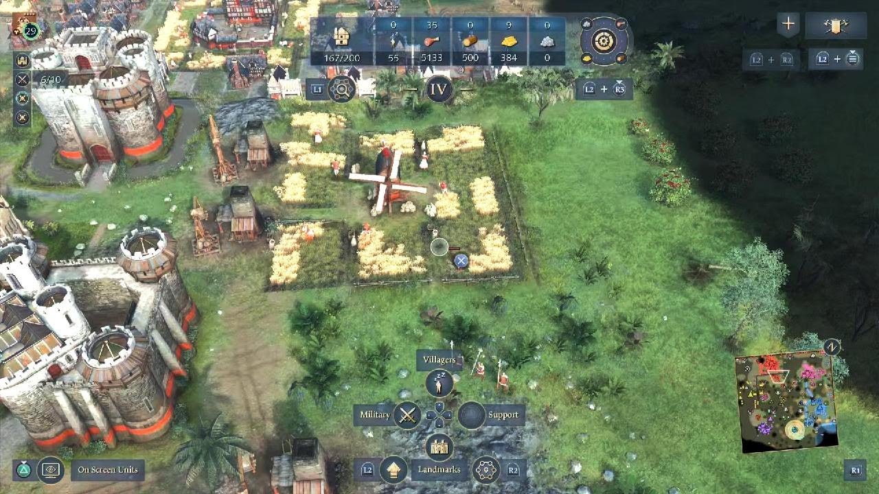 Age of Empires IV PS5 Pro gameplay