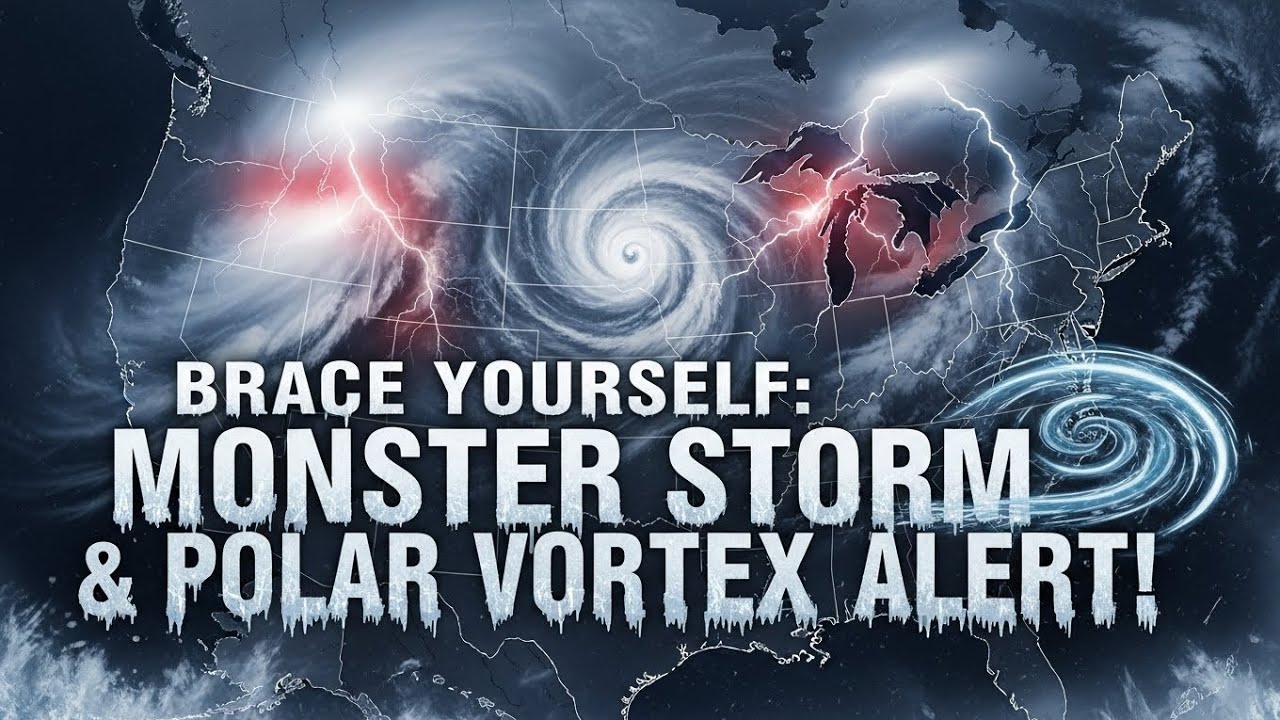Приготовьтесь: предупреждение о мощном шторме и полярном вихре! #PolarVortex2025 #USBlizzard #Mid...