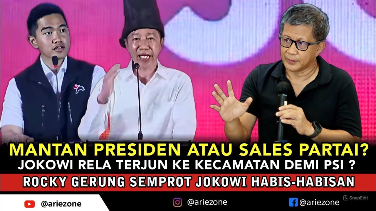 PEDAS❗Begini Respon Rocky Gerung Soal Pidato Jokowi di Rakernas PSI 2026