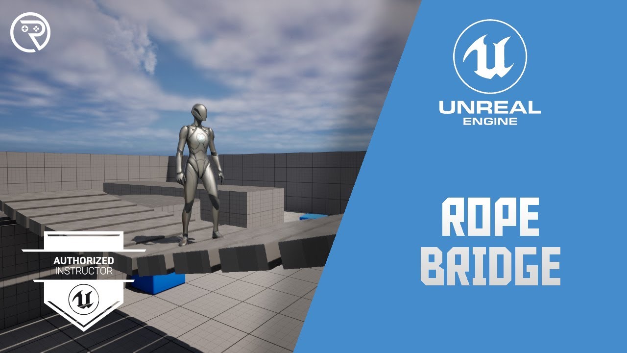 Unreal Engine 5 Tutorial -  Making a Rope Bridge