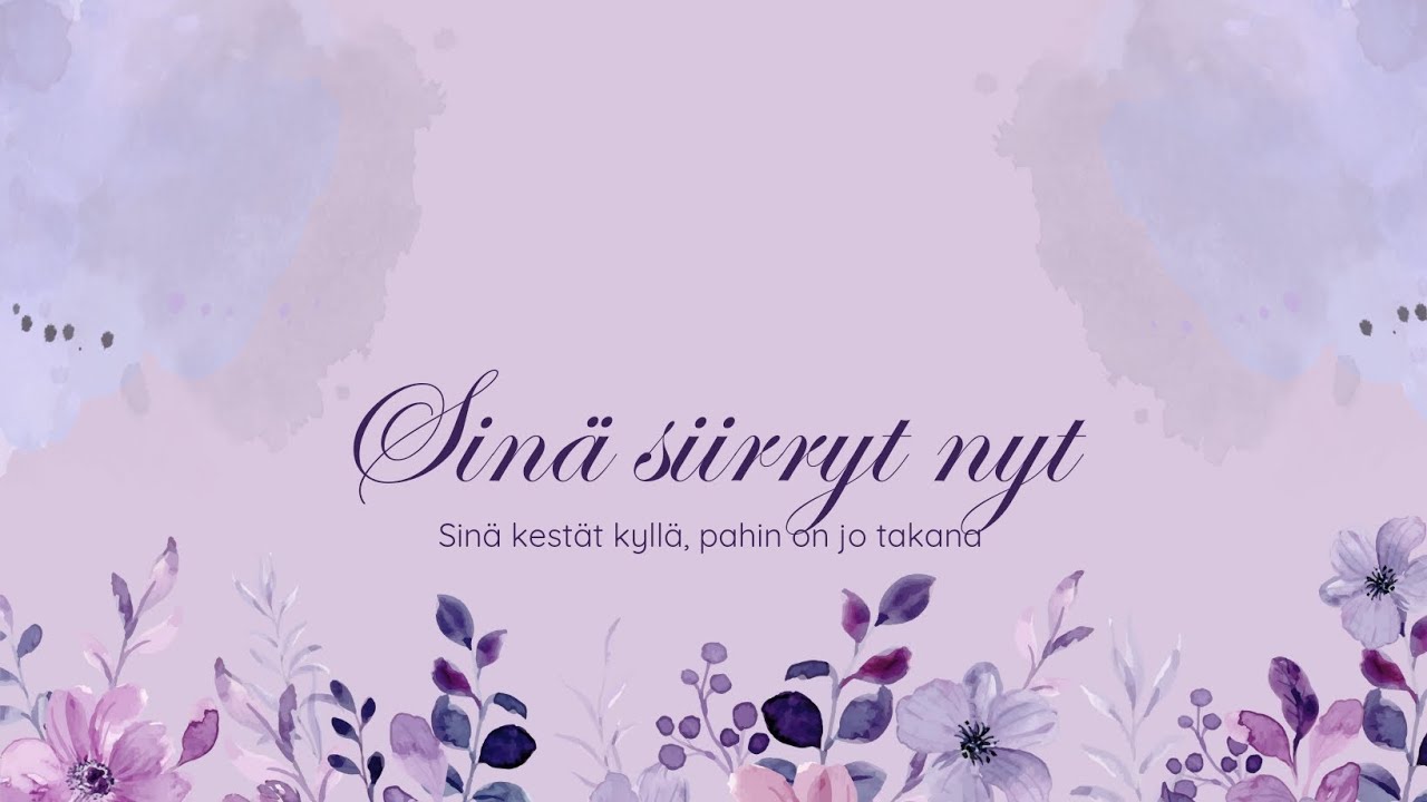 Sinä siirryt nyt 🤍❤️
