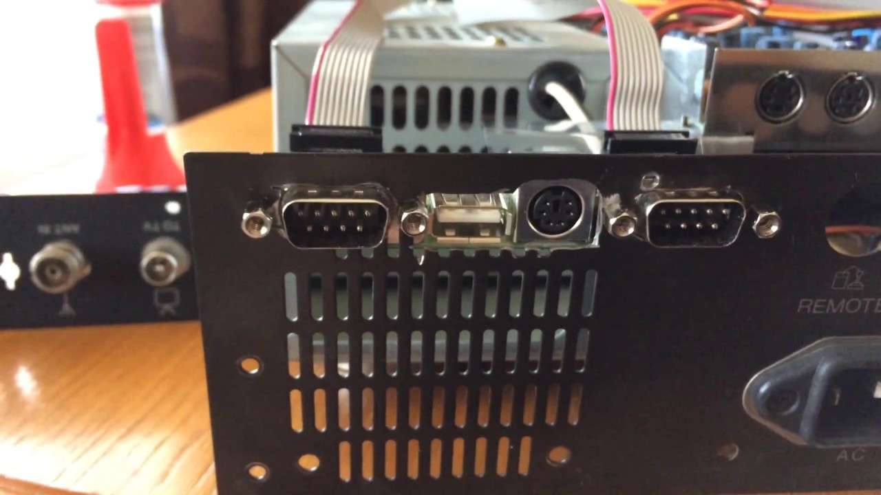 Commodore CDTV serial+PS/2+USB port mounting