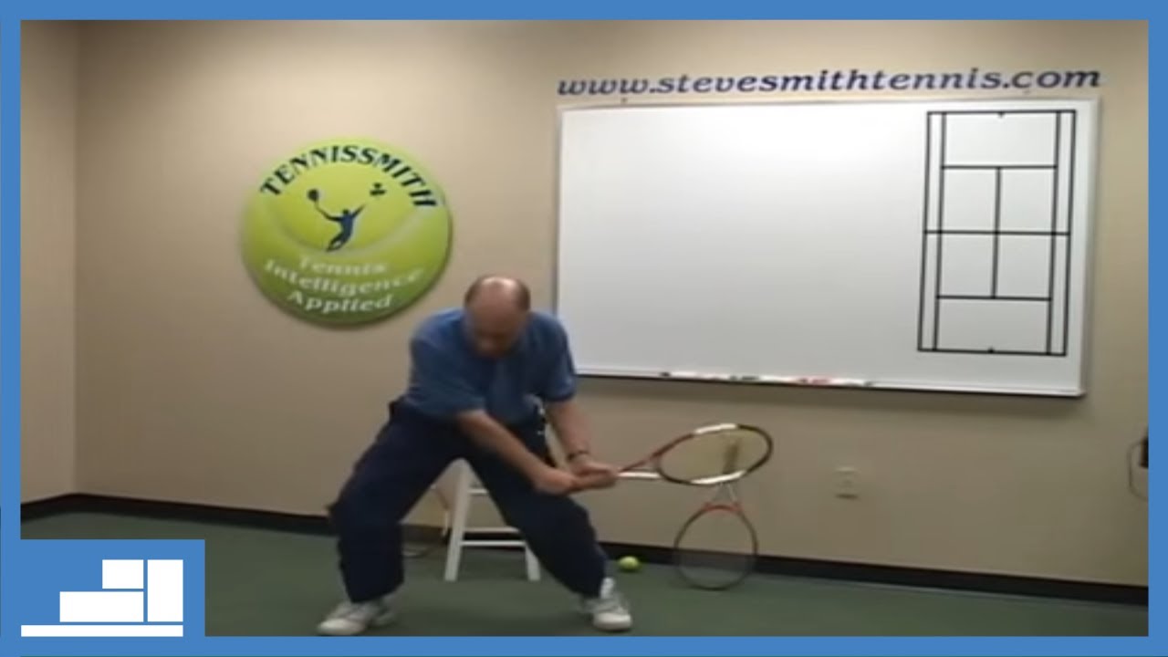 068 Backhand Two Handed Groundstroke Demonstration in Classroom