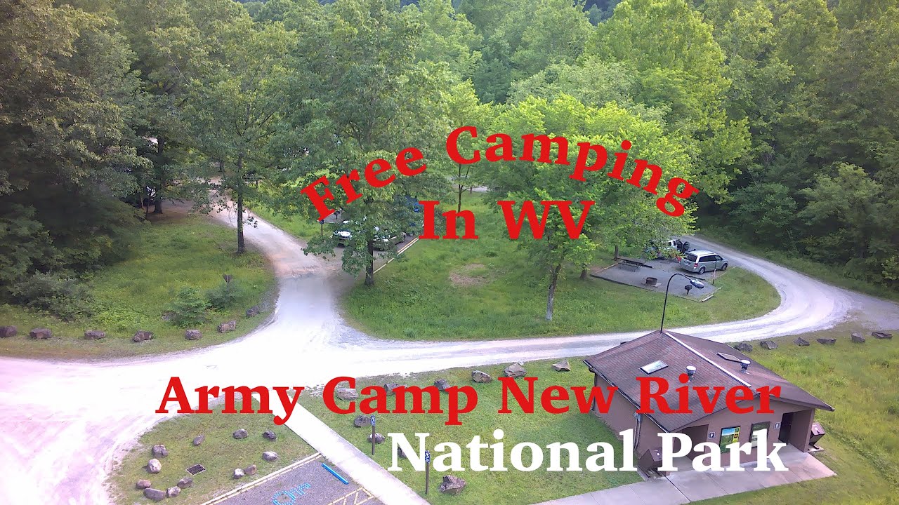 Army Camp Free Camp on West Virginia New River