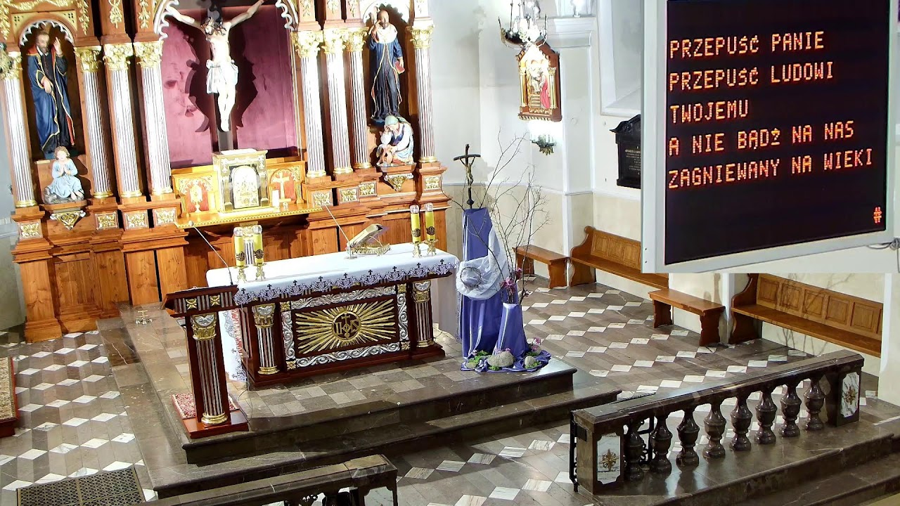 Transmisja mszy św. z kościoła w Szaflarach