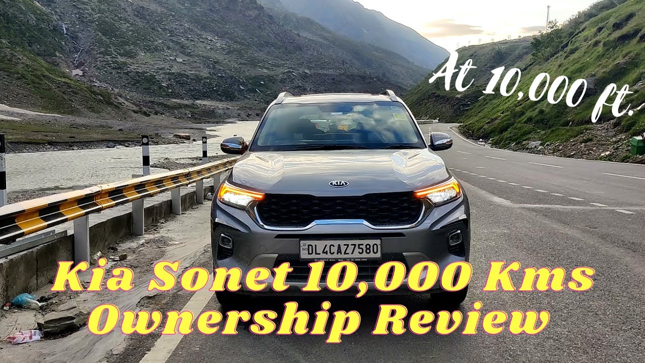 Kia Sonet  10,000 Km Ownership Review at Leh Manali Highway | Kia Sonet HTX IMT | Leh Ladakh Highway