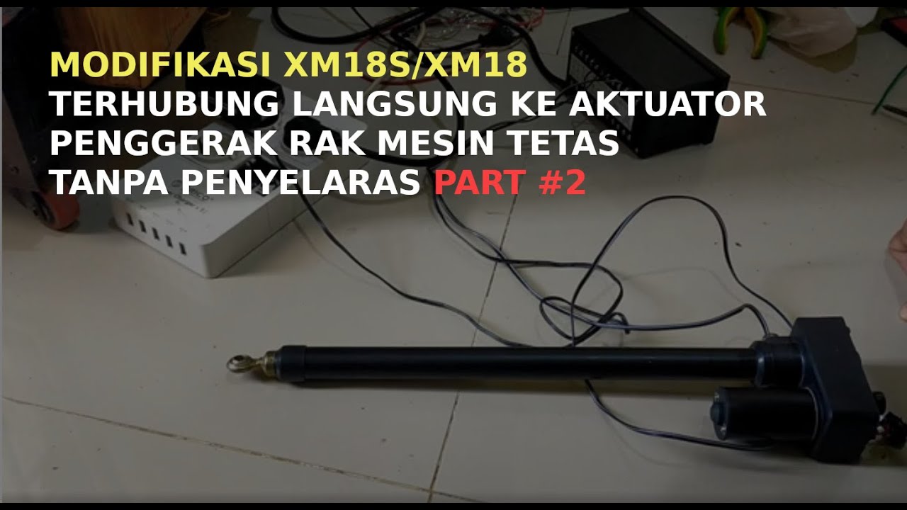 Modification XM18S / XM18 for actuator - part 2