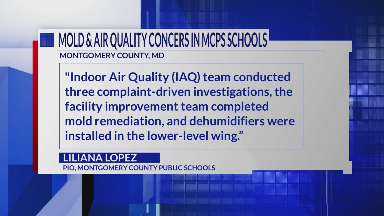 Mold at Montgomery County school sparks concerns