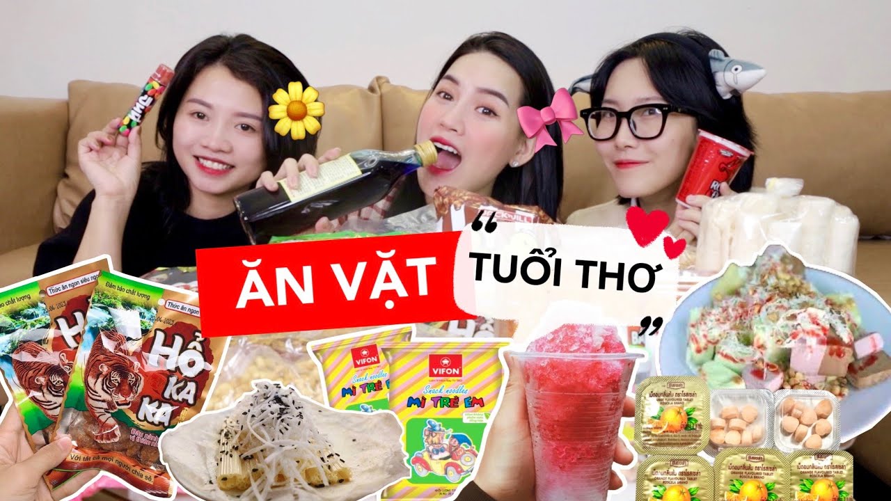 [Review] các món ăn vặt thời ấu thơ🔥 TIỆM TẠP HÓA TUỔI THƠ 🎀