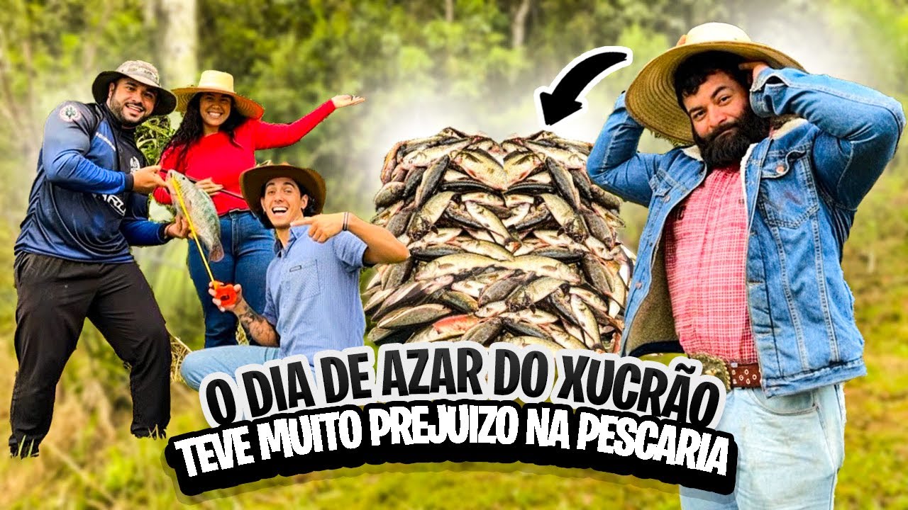 XUCRÃO LEVOU PREJUÍZO NA PESCARIA COM RAFAEL FIOTE DELEGADA E PEIXINHO!!!