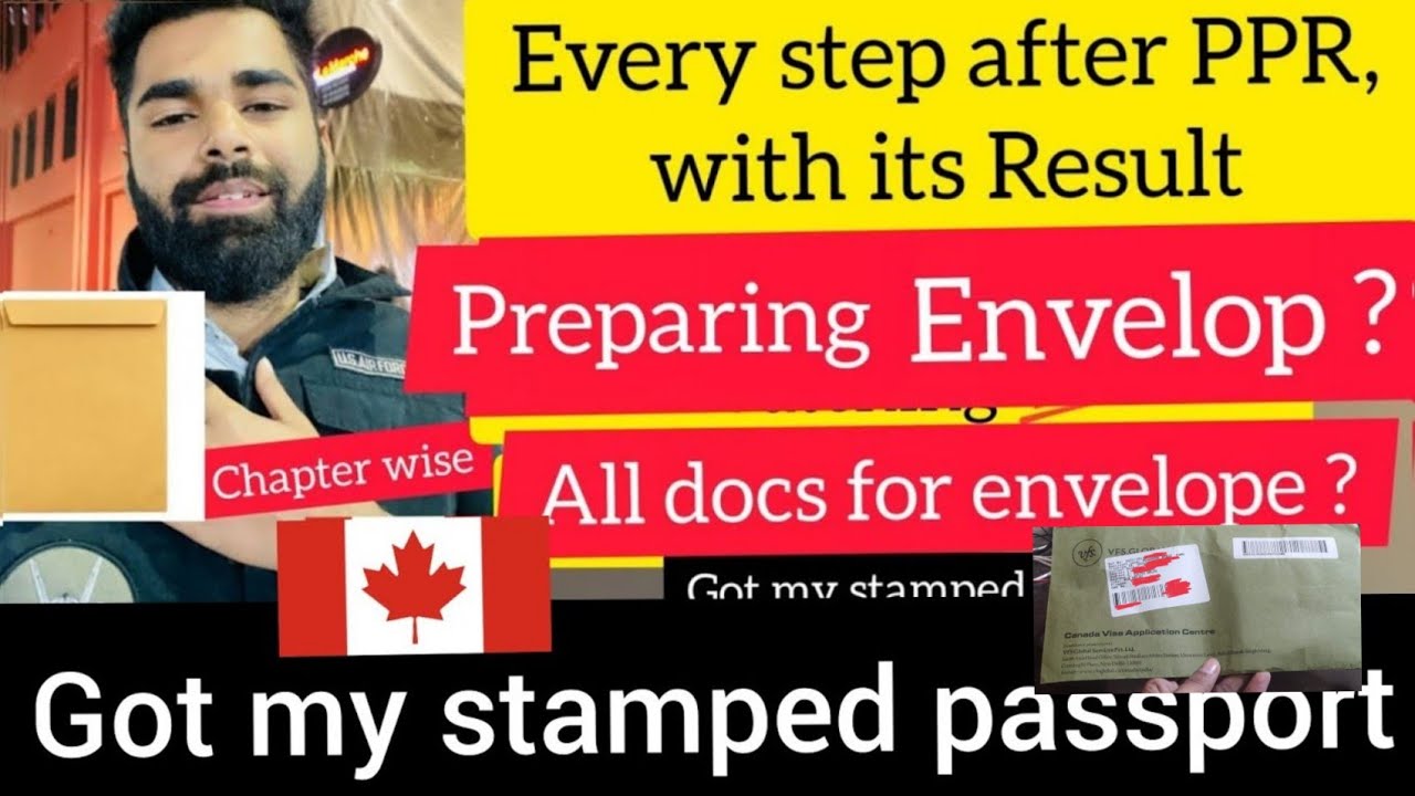 What to do after PPR |How to prepare envelop for stamping Canada|After PPR process Canada|PPR CANADA