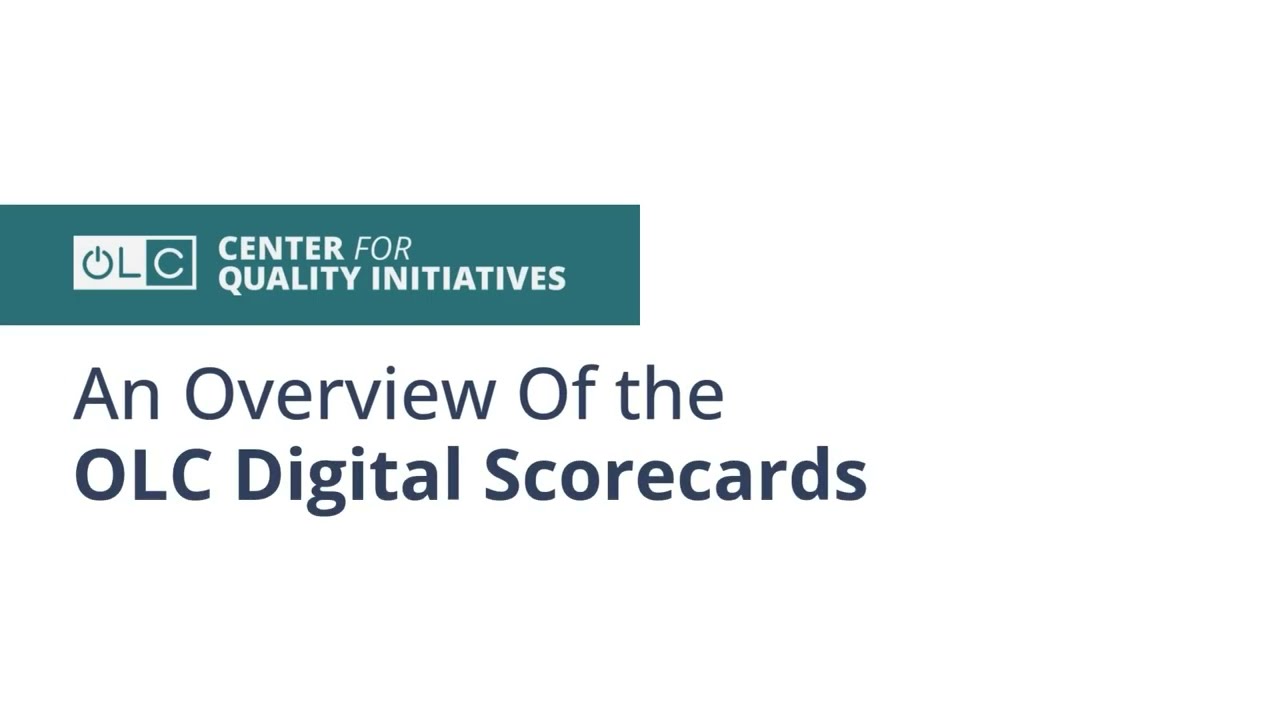 OLC Digital Scorecards - Walkthrough
