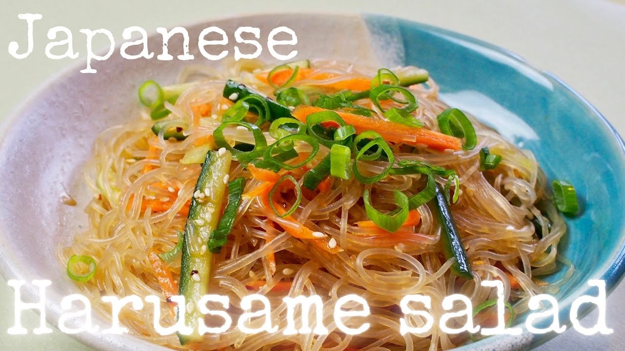 How to make Harusame Beanthread Noodle Salad by kurumicooks authentic tasty Japanese home cooking