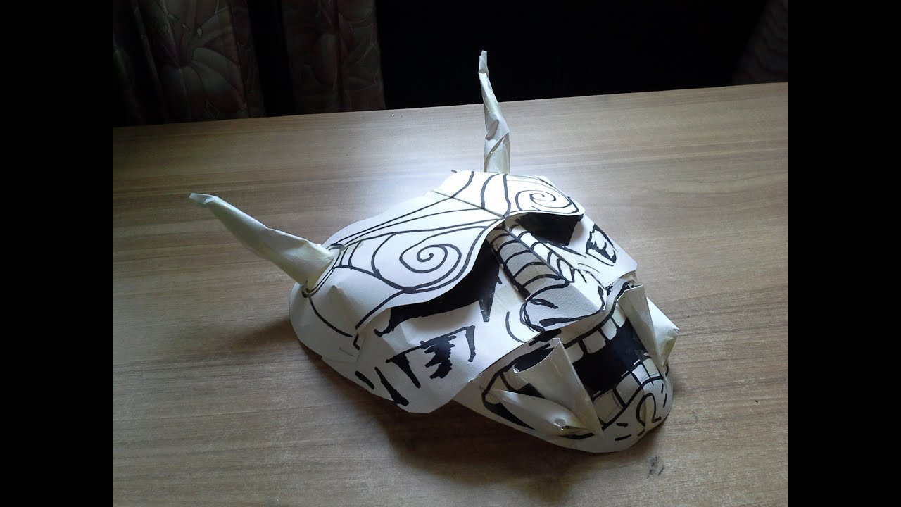 Make your own DIY Oni Mask out of PAPER!