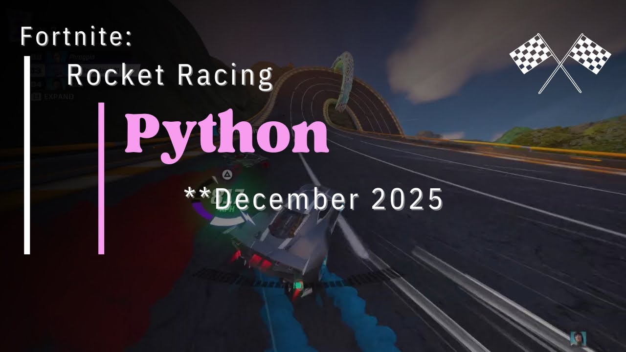 Locked-In Gameplay of Me Playing Python 🥲 - Fortnite: Rocket Racing