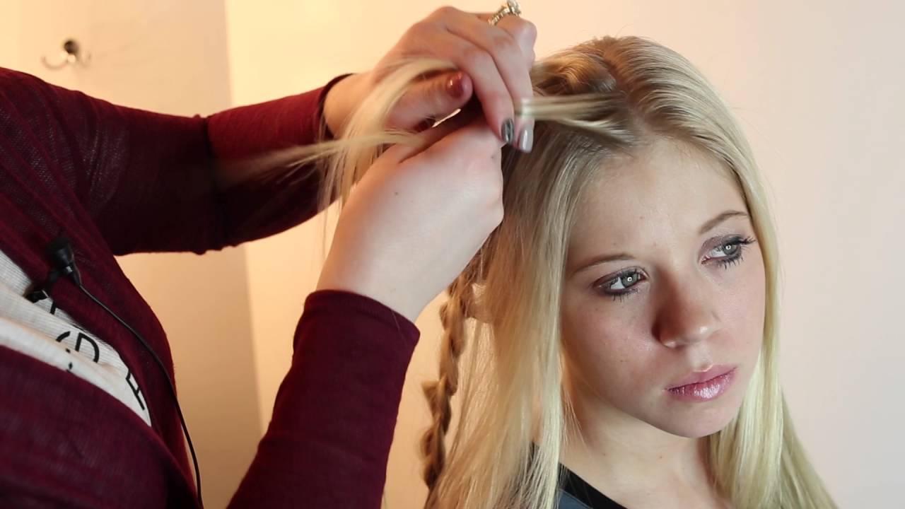 Double Braid Side Pony