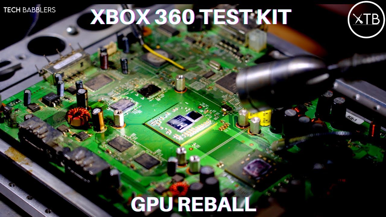 Reballing an Xbox 360 Test Kit