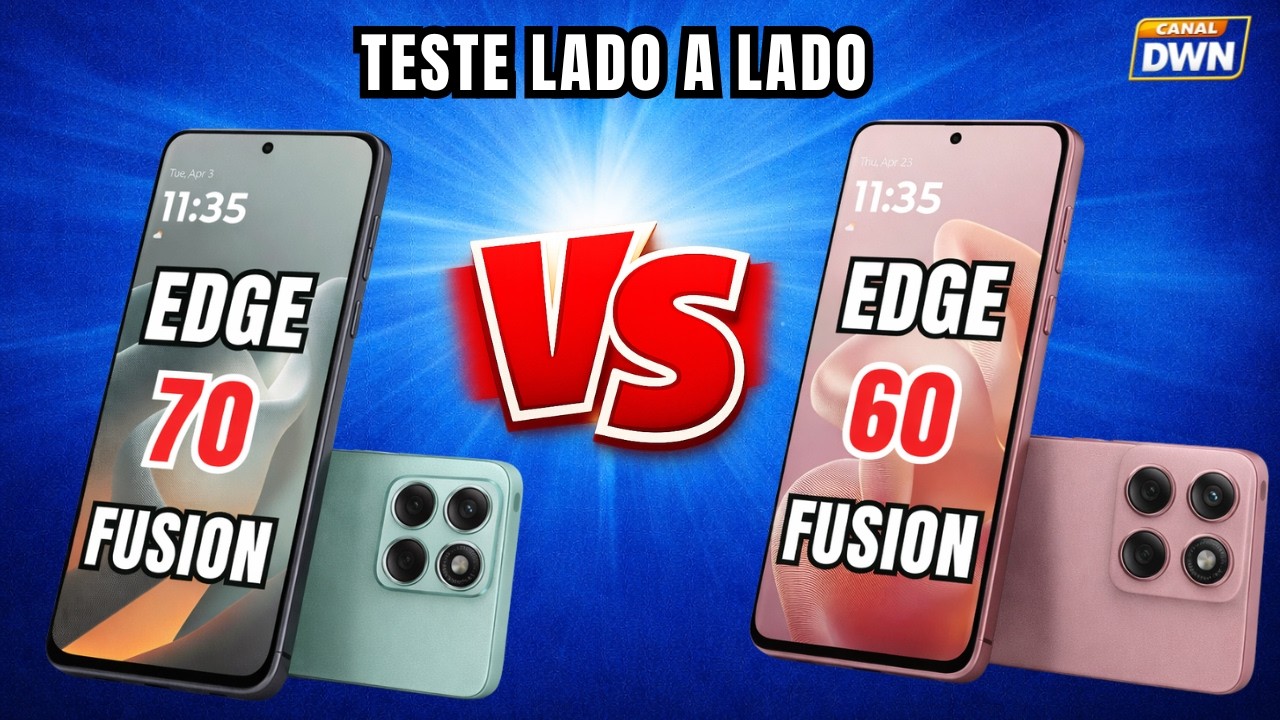 TESTE LADO A LADO ,  MOTO EDGE 70 FUSION 5G VS  MOTO EDGE 60 FUSION 5G  #motorola #video