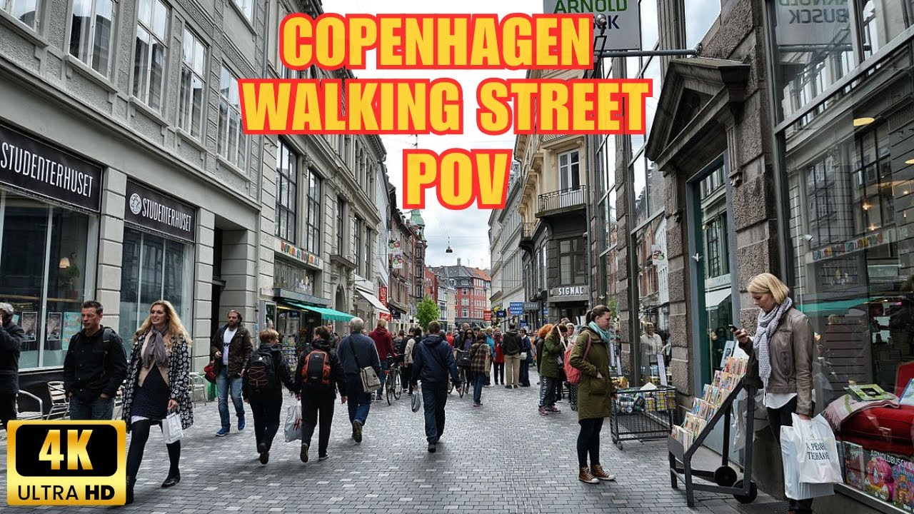 Copenhagen Walking Tour | Gammel Strand to Nørreport | 4K POV Denmark City Walk
