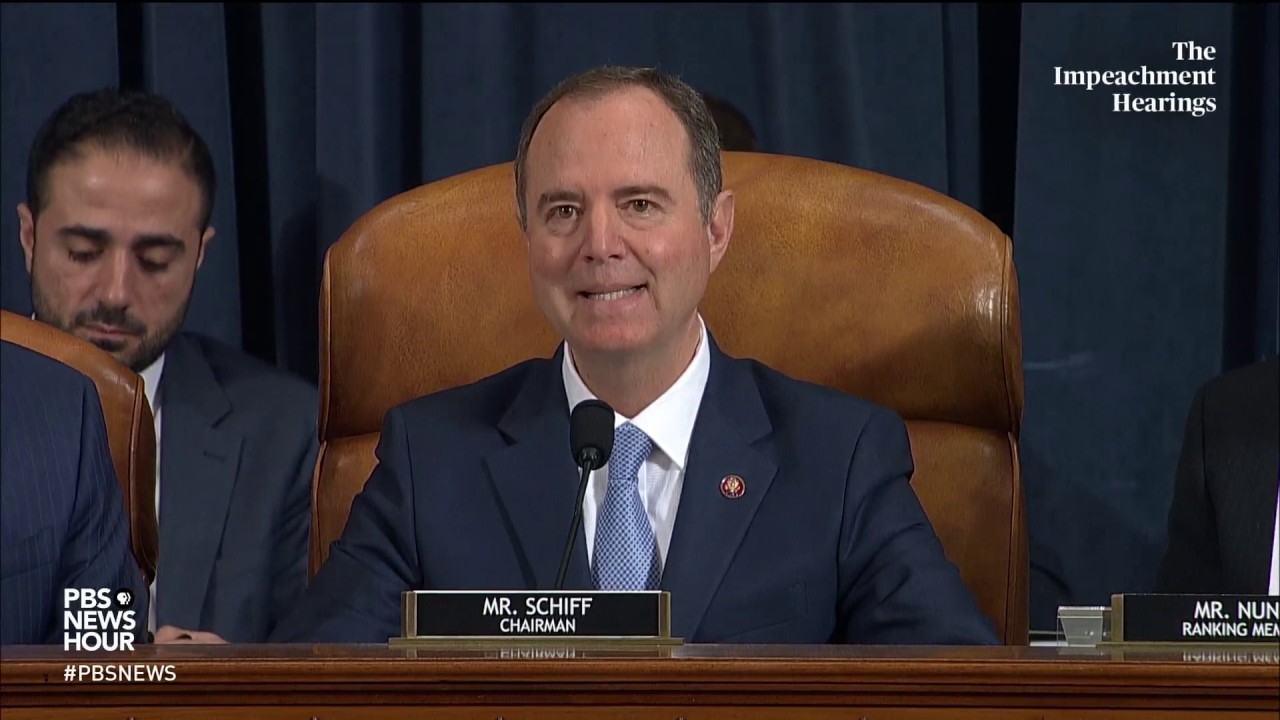 WATCH: Rep. Adam Schiff’s full opening statement in Hill and Holmes hearing | First impeachment