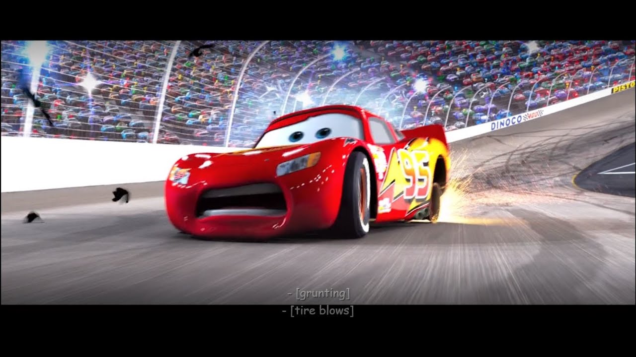 McQueen's blown a tire!