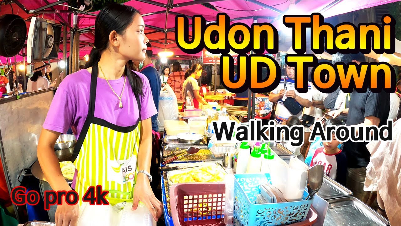 [4k] UdonThani UD Town Walking Around - 구독자 이벤트!!