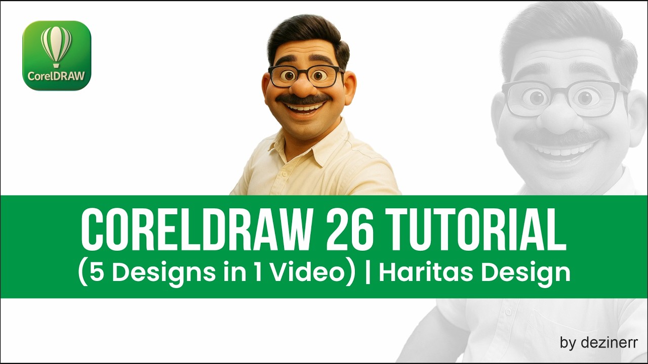 CorelDRAW Logo Design Tutorial | 5 Unique Ideas (Step-by-Step)