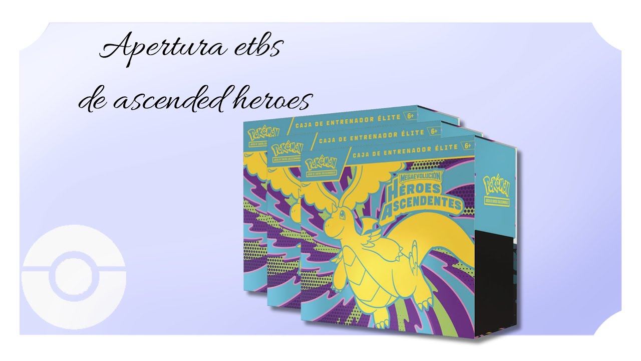Apertura pokemon tcg etb de Ascended heroes