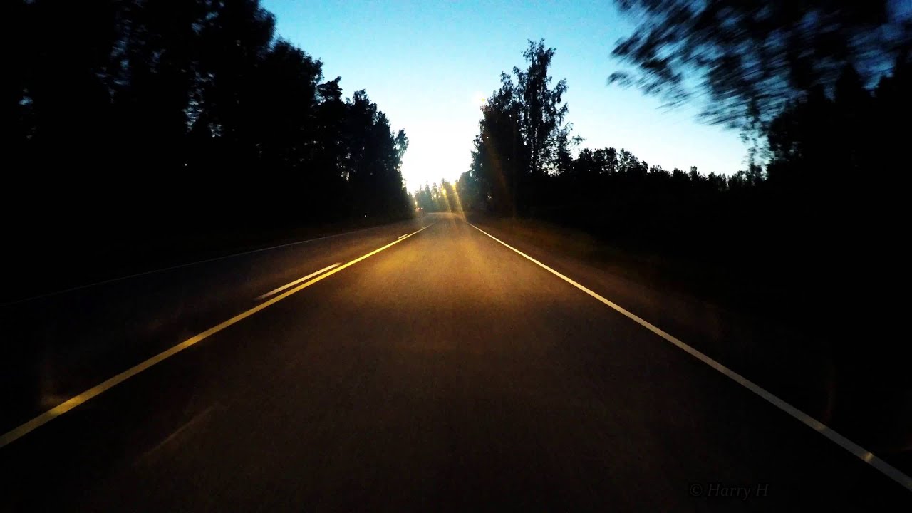 Finland - Night Road trip - Simpele - Parikkala - VT 6