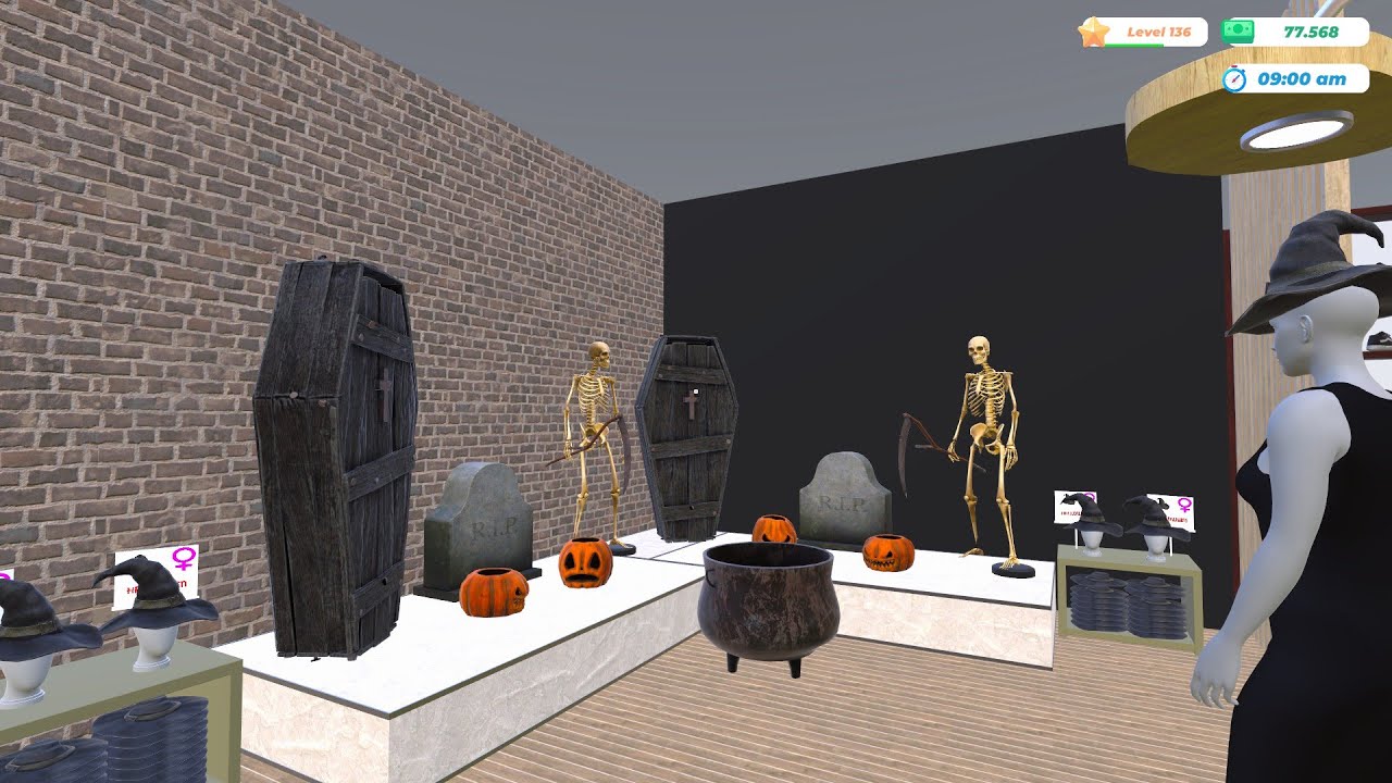 Clothing store simulator - Quick look  Halloween update🎃 ( NO Commentary)