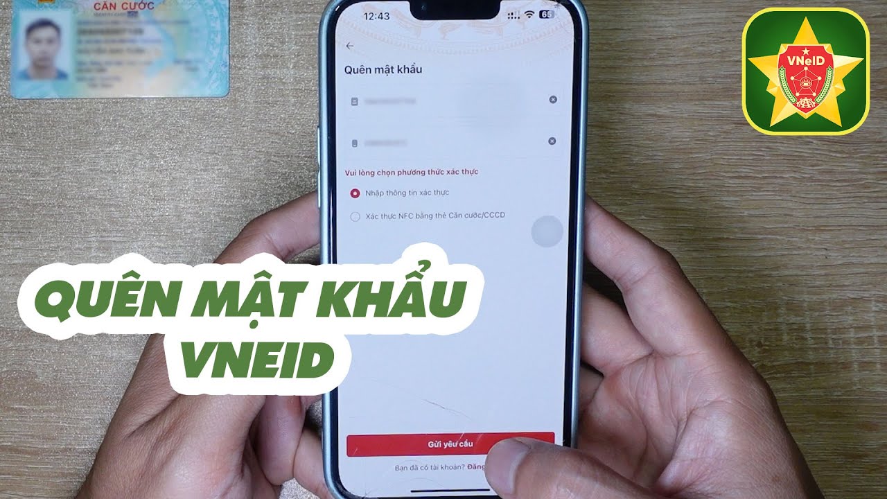 CÁCH LẤY LẠI MẬT KHẨU VNEID MỚI NHẤT 2025 | QUÊN MẬT KHẨU