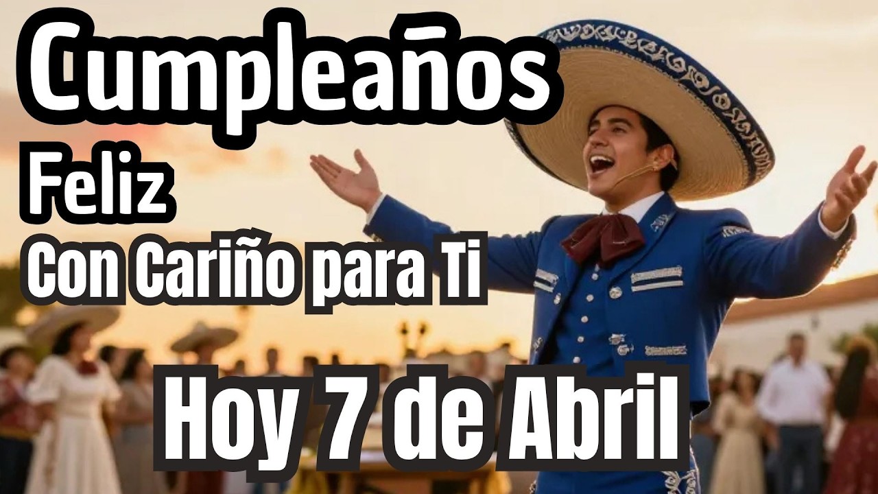 Canci&oacute;n de Cumplea&ntilde;os Feliz 7 de Abril -  Que Dios Te Bendiga 