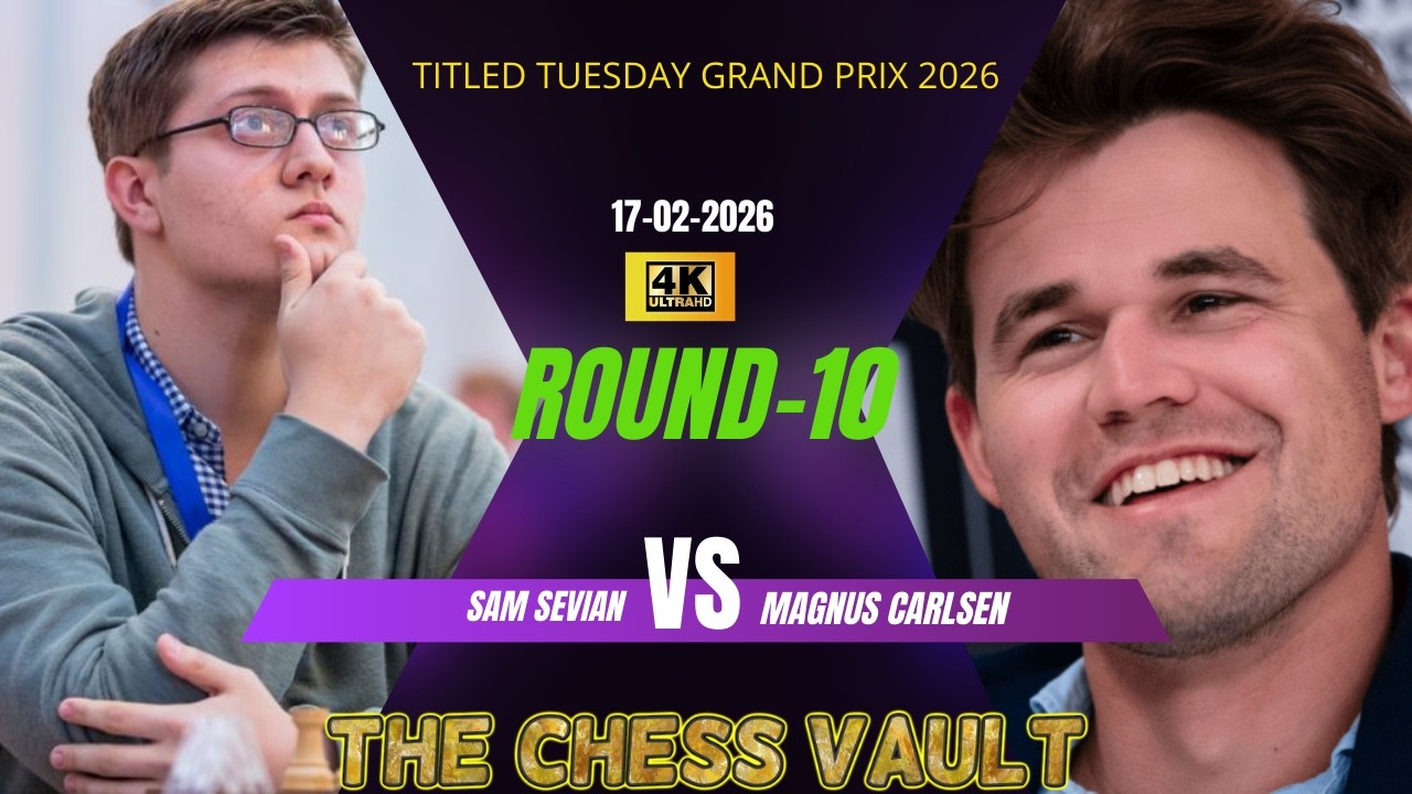 Sam Sevian vs Magnus Carlsen – Title Tuesday Grand Prix 2026 🎯 | Epic Chess Battle #magnus #chess