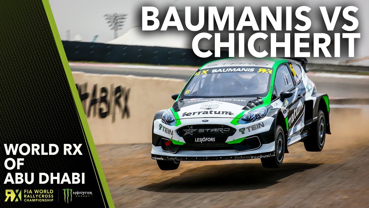 Baumanis v Chicherit Battle! | 2019 FIA World Rallycross Abu Dhabi