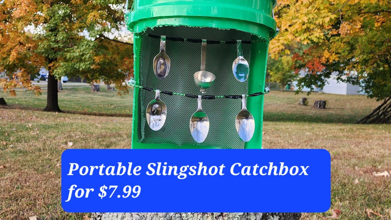 Building A  Portable  Slingshot Catchbox for $7.99 #slingshots #slingshotshooting #outdoors