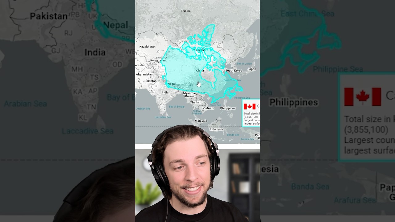 The True Size of Every Country 🌎