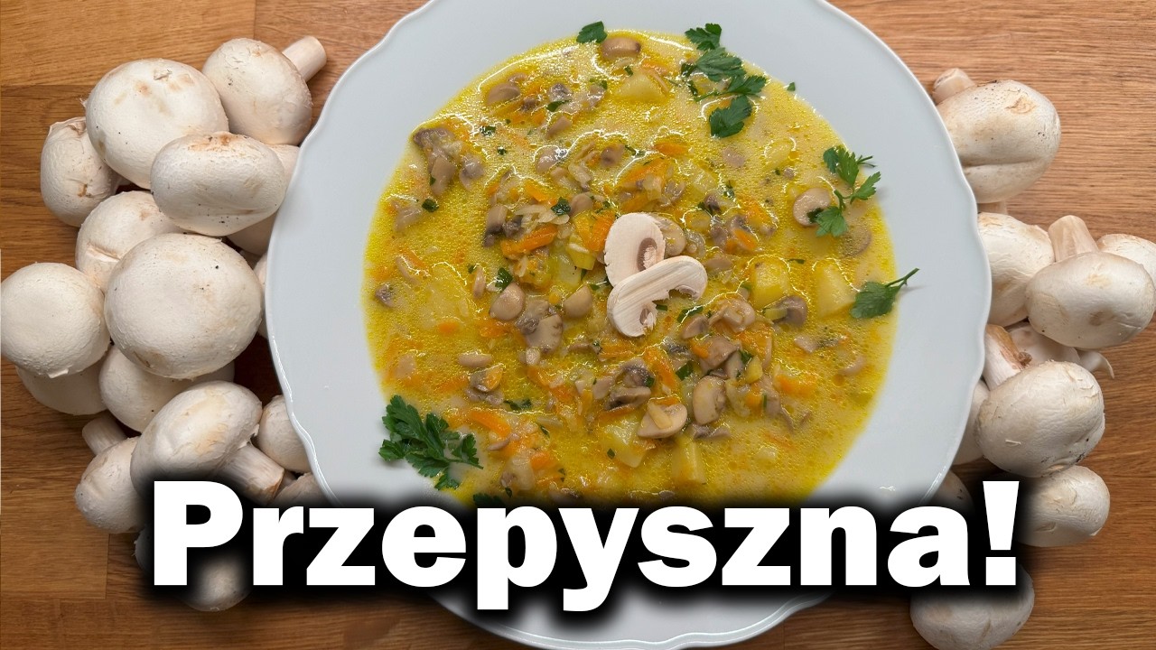 Najlepsza ZUPA PIECZARKOWA, jakiej spróbujesz! 🍲😋