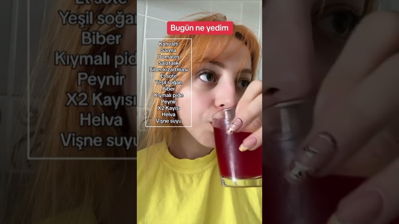 Bug&uuml;n ne yedim #merveeben #bug&uuml;nneyedim #asmreating #asmr #mukbang