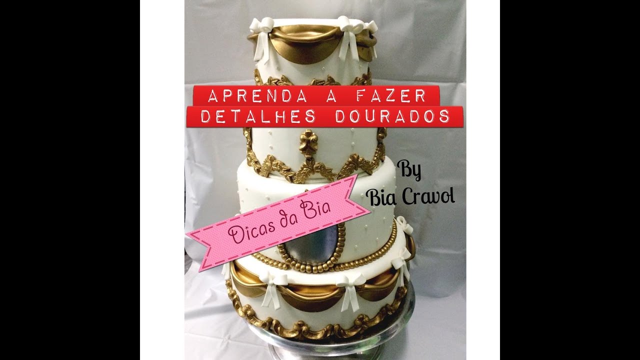 Dicas da Bia - Fazendo os detalhes de um bolo cenográfico