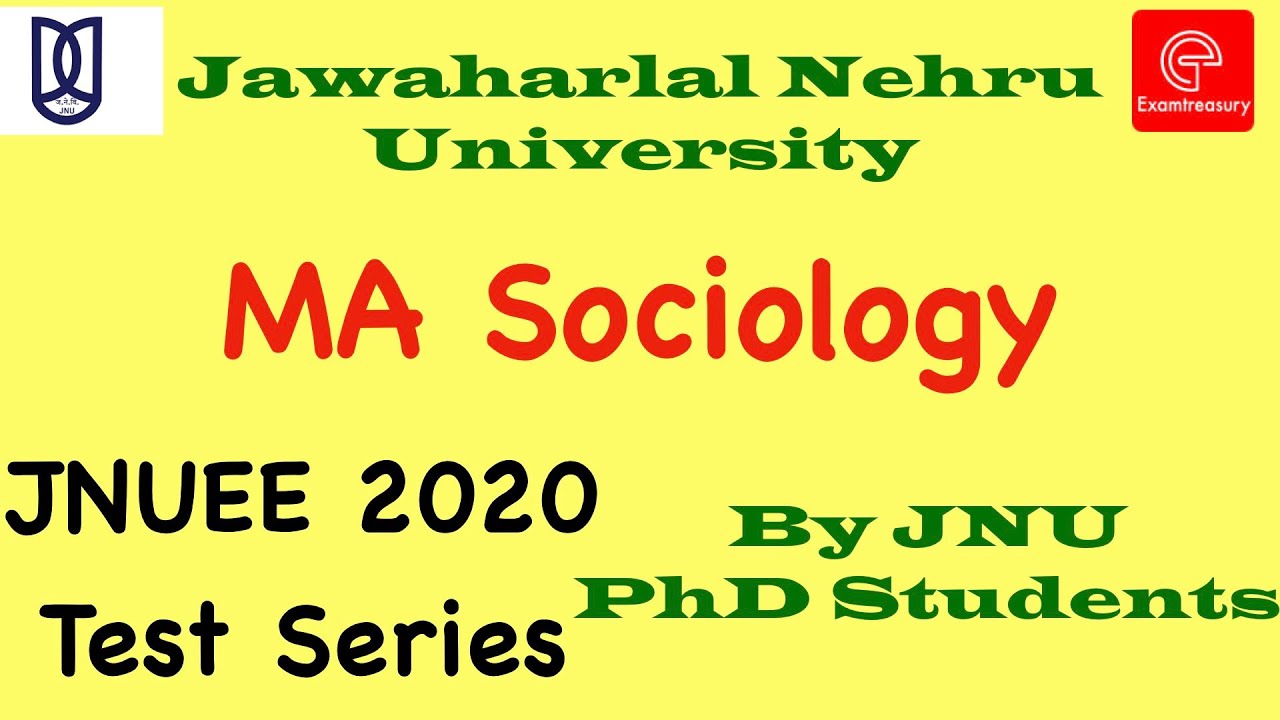 JNU Entrance Exam 2020 MA Sociology Test Series | JNUEE 2020 Complete Syllabus | Expected Questions