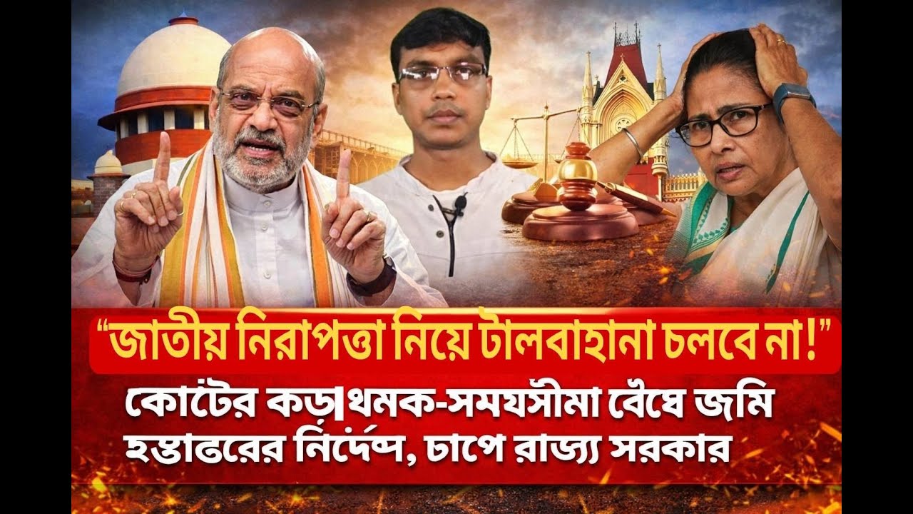 দেশের নিরাপত্তা নিয়ে রাজ্যের রাজনীতি!বর্ডার ফেনসিং মামলায় কোর্টের কড়া ডেডলাইন” #viralnews #news #খবর