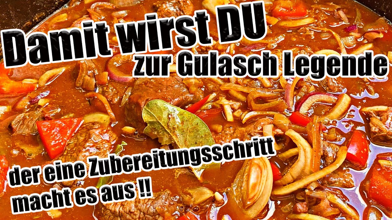 BBQ Gulasch geräuchert das perfekte Gulasch Rezept | The BBQ BEAR