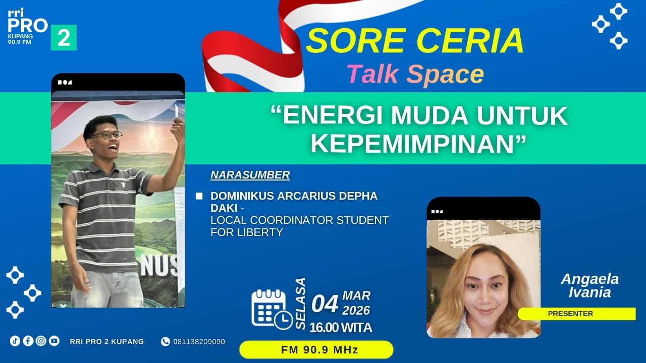 [LIVE] TALK SPACE - “ENERGI MUDA UNTUK KEPEMIMPINAN” || RABU, 4 MARET 2026