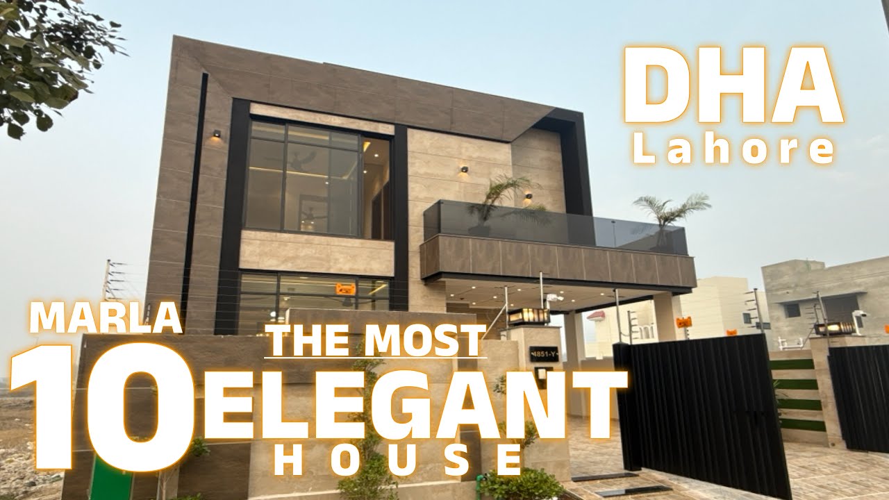 The MOST ELEGANT 10 Marla House For Sale Phase 7 DHA Lahore