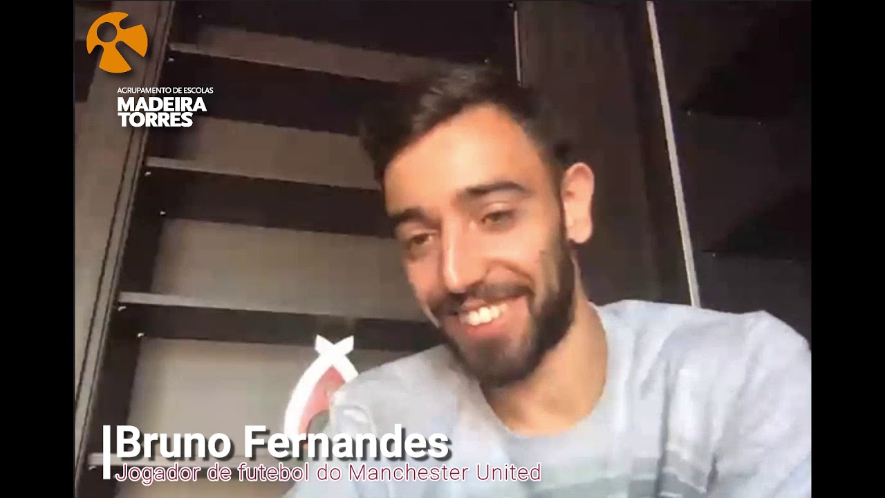 Bruno Fernandes em videoconferência no AE Madeira Torres